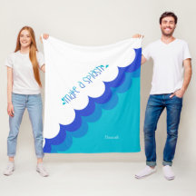 Swimmer Blue and White Make a Splash