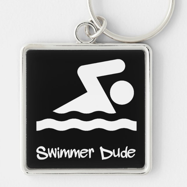 Swimmer Dude Keychain (Front)