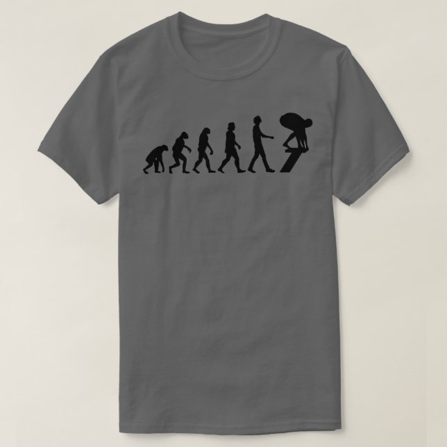 Swimmer Evolution Swimming Gift 1 T-Shirt (Design Front)