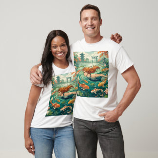 Swimmer In Koi Pond T-Shirt