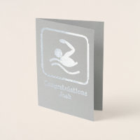 Swimmer in Silver - Upload a Photo and Customize