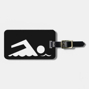Swimmer Luggage Tag