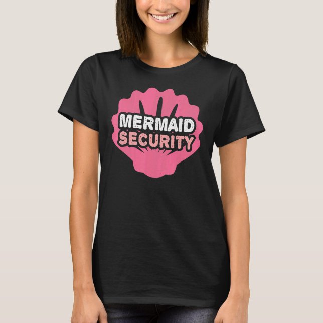 Swimmer  Mermann Mermaid Security 3 T-Shirt (Front)