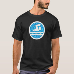 Swimmer On Pool Water Swimming And Diving Swim T-Shirt