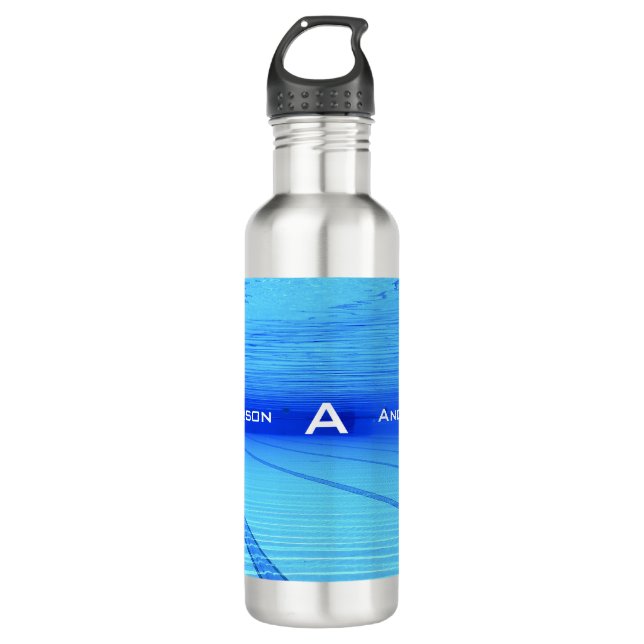 Swimmer Personalized 710 Ml Water Bottle (Front)