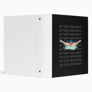 Swimmer Swim Love Funny Swimming Boy Sport Binder