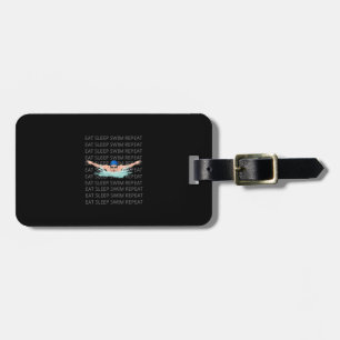 Swimmer Swim Love Funny Swimming Boy Sport Luggage Tag