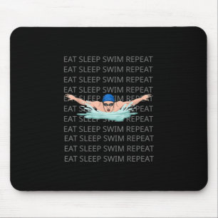 Swimmer Swim Love Funny Swimming Boy Sport Mouse Pad