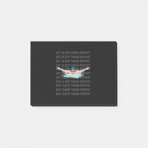 Swimmer Swim Love Funny Swimming Boy Sport Post-it Notes
