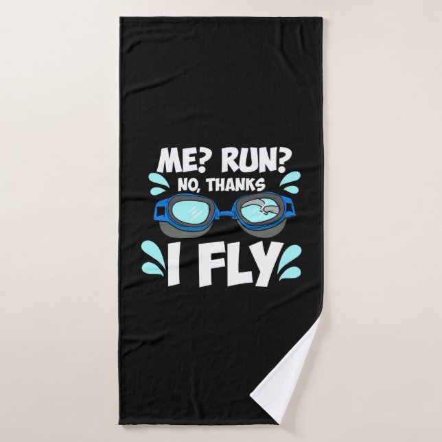 Swimmer Swimming Bath Towel (Bath Towel)
