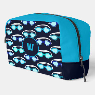Swimmer Swimming Sports Team Monogram Dopp Kit
