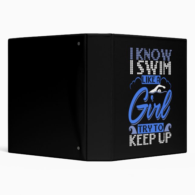 Swimmer Swimming Swim Sport Gift  Binder (Background)
