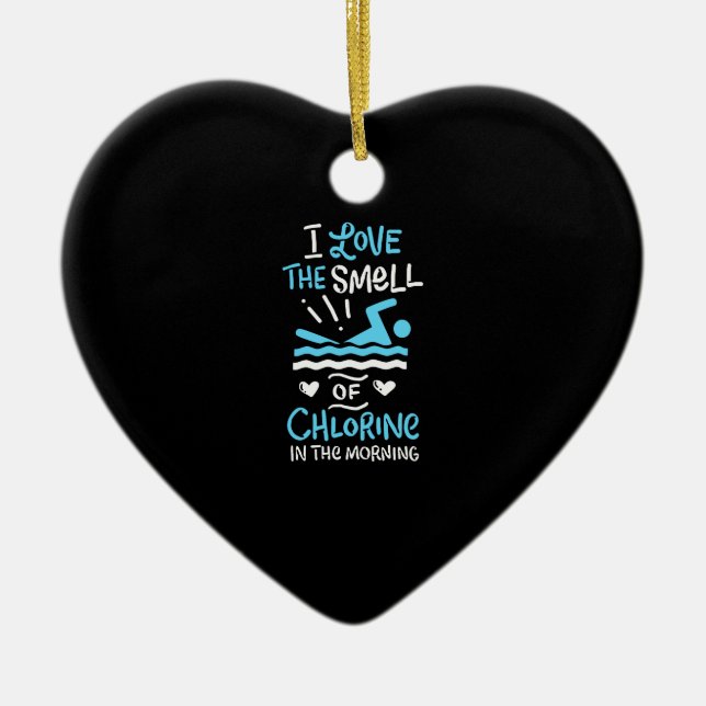 Swimmer Swimming Swim Sport Gift  Ceramic Ornament (Front)