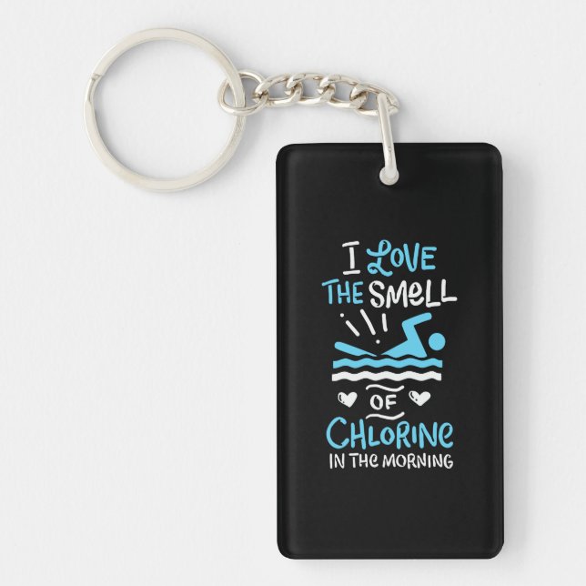 Swimmer Swimming Swim Sport Gift Keychain (Front)
