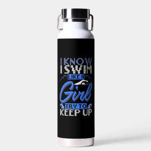 Swimmer Swimming Swim Sport Gift  Water Bottle