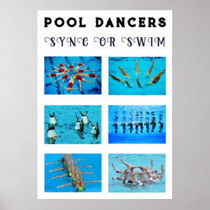 Swimmer Synchronized Swimming Poster