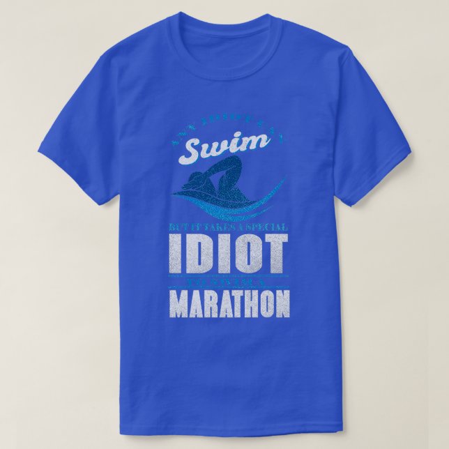 Swimmer Triathlon Swimming Competition T-Shirt (Design Front)
