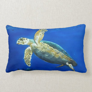 Swimmer (turtle) lumbar pillow