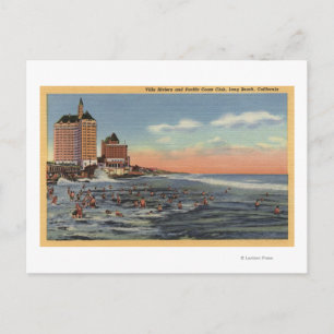 Swimmers by Villa Riviera & Pacific Coast Club Postcard