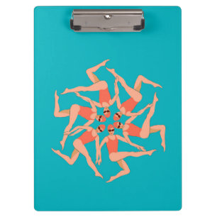 Swimmers Dance - Synchronized Swimming  Clipboard
