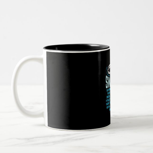 Swimmers Do More Kicks I Funny Gift Swimming Lover Two-Tone Coffee Mug (Left)