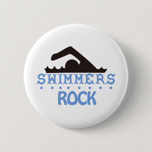 Swimmers Rock 2 Inch Round Button