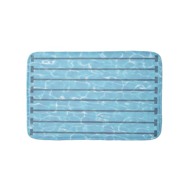 Swimmers Swim Team Swimming Pool Bath Mat (Front)