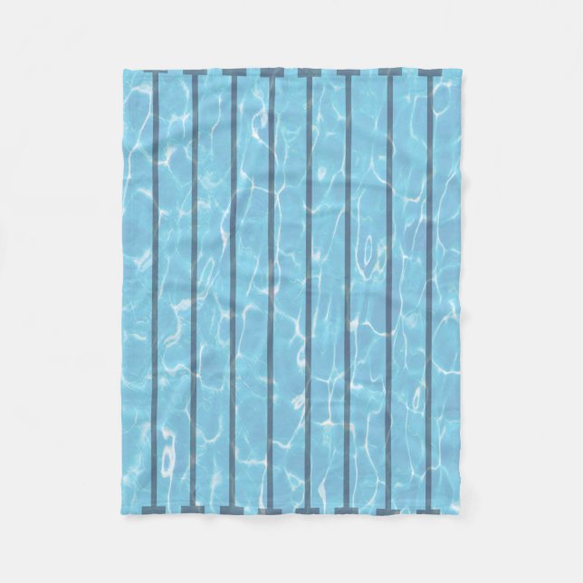 Swimmers Swim Team Swimming Pool Fleece Blanket (Front)