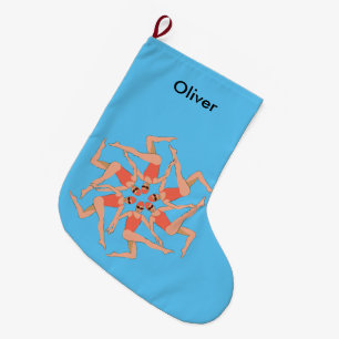 Swimmers - Synchro Swim Choreography Personalized Large Christmas Stocking