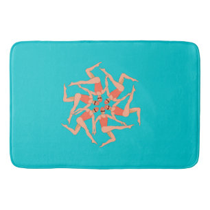 Swimmers - Synchronized Swimming Choreography   Bath Mat