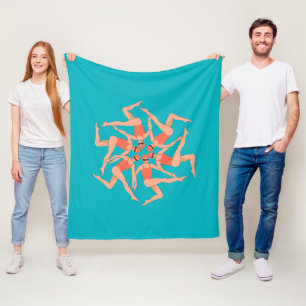 Swimmers - Synchronized Swimming Choreography Fleece Blanket
