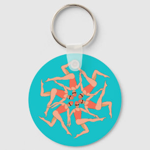 Swimmers - Synchronized Swimming Choreography   Keychain