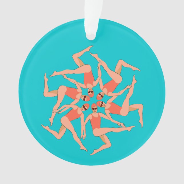 Swimmers - Synchronized Swimming Choreography    Ornament (Front)