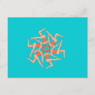 Swimmers - Synchronized Swimming Choreography   Postcard