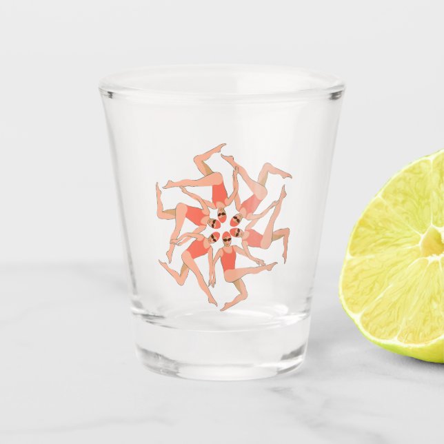 Swimmers - Synchronized Swimming Choreography  Shot Glass (Front)