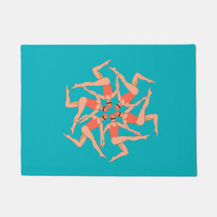 Swimmers - Synchronized Swimming   Doormat
