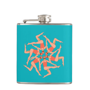 Swimmers - Synchronized Swimming   Hip Flask