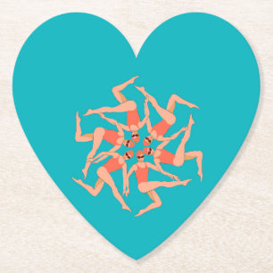 Swimmers - Synchronized Swimming Paper Coaster