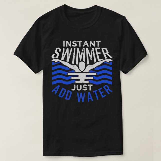 Swimming  28  T-Shirt (Design Front)