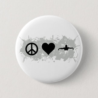 Swimming 2 Inch Round Button
