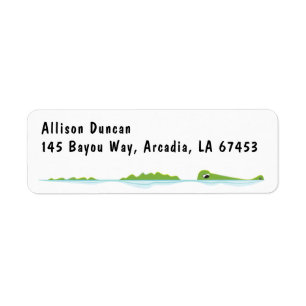 Swimming Alligator Return Address