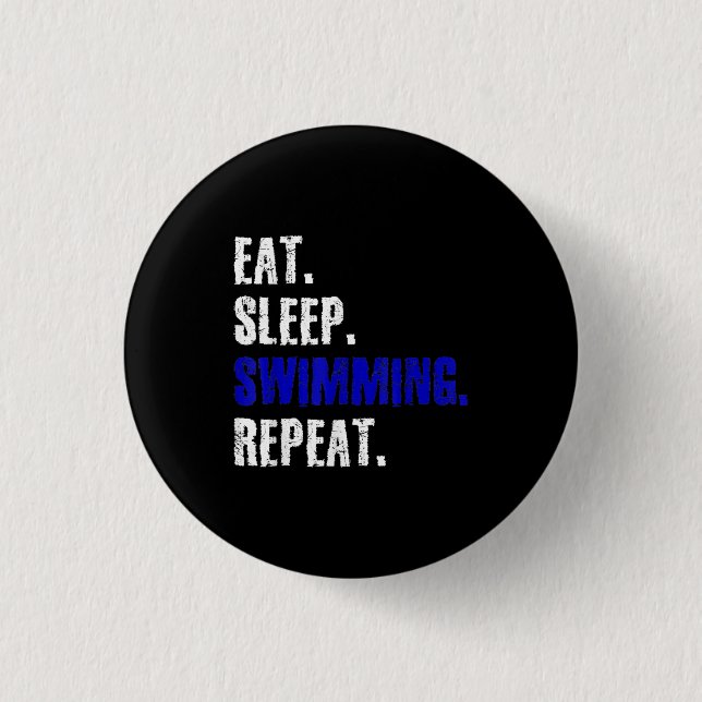 Swimming And Swimmers Design Summer Gift 1 Inch Round Button (Front)