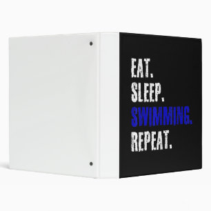 Swimming And Swimmers Design Summer Gift Binder