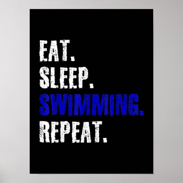 Swimming And Swimmers Design Summer Gift Poster (Front)