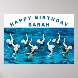 swimming birthday party decoration