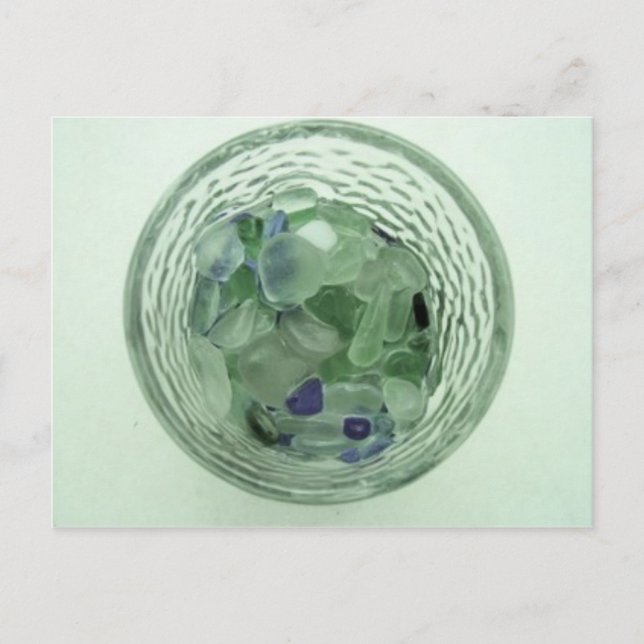 Swimming Bleach Glass Postcard (Front)