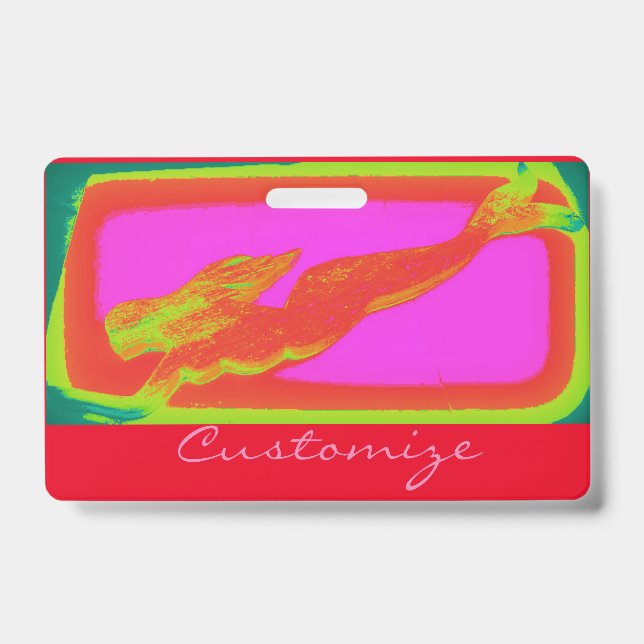 Swimming blonde mermaid  Thunder_Cove Badge (Front)