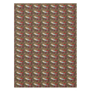 swimming blue mermaids tablecloth