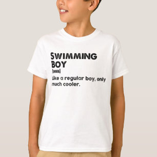 Swimming Boy Funny Definition Swimmer T-Shirt
