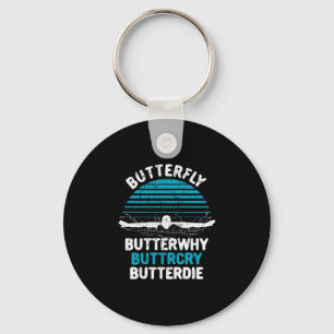 Swimming - Butterfly Butterwhy Keychain